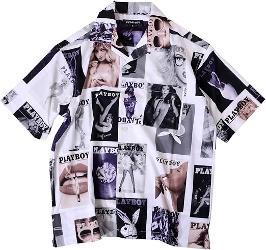 Amazon | [プレイボーイ] PLAY BOY シャツ 半袖 ビッグシルエット